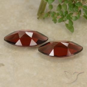 Pedras preciosas de Granada Piropo Vermelho escuro natural de 2.44 ct, Marquesa, VVS-VS