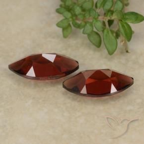 Pedras preciosas de Granada Piropo Sangria Tinto natural de 2.76 ct, Marquesa, VVS-VS