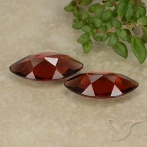 Pedras preciosas de Granada Piropo Vermelho escuro natural de 2.18 ct, Marquesa, VVS-VS
