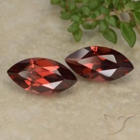 Pedras preciosas de Granada Piropo Vermelho Escarlate Profundo natural de 2.25 ct, Marquesa, VVS-VS