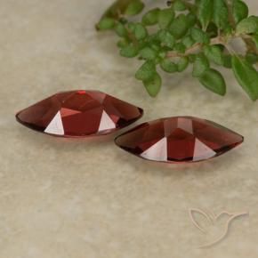 Pedras preciosas de Granada Piropo Vermelho Escarlate Profundo natural de 2.25 ct, Marquesa, VVS-VS