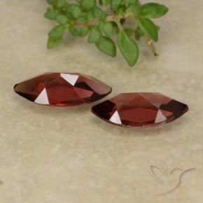 Pedras preciosas de Granada Piropo Vermelho escarlate natural de 2.17 ct, Marquesa, VVS-VS
