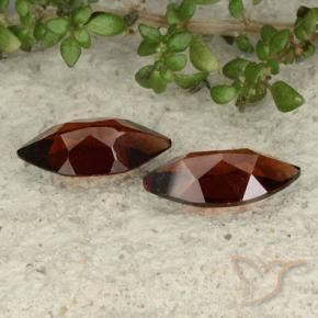 Pedras preciosas de Granada Piropo vermelho médio natural de 2.26 ct, Marquesa, VVS-VS