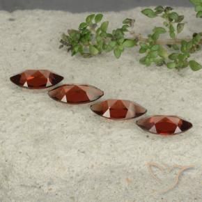 Pedras preciosas de Granada Piropo Vermelho escuro natural de 4.50 ct, Marquesa, VVS-VS