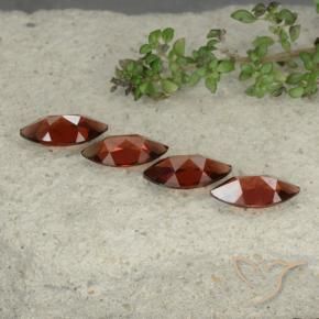 Pedras preciosas de Granada Piropo Vermelho escuro natural de 4.79 ct, Marquesa, VS