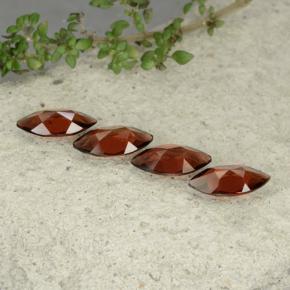 Pedras preciosas de granada piropo vermelho profundo natural de 4,30 ct, marquise, VS