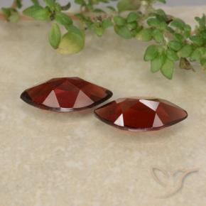 Pedras preciosas de Granada Piropo Sangria Tinto natural de 2.36 ct, Marquesa, VVS-VS