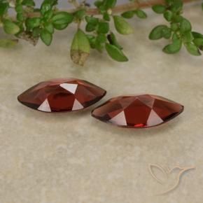 Pedras preciosas de Granada Piropo Vermelho escuro natural de 2.10 ct, Marquesa, VVS-VS