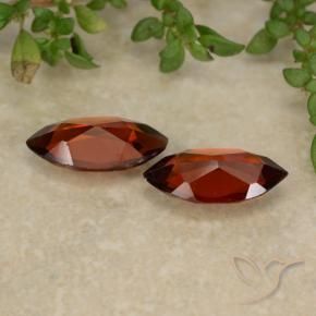 Pedras preciosas de Granada Piropo vermelho médio natural de 2.09 ct, Marquesa, VVS-VS