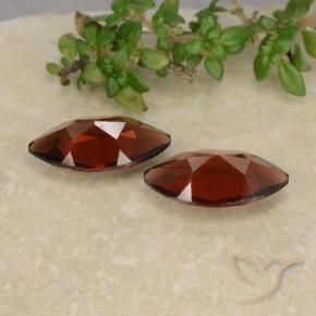 Pedras preciosas de Granada Piropo Sangria Tinto natural de 2.47 ct, Marquesa, VVS-VS