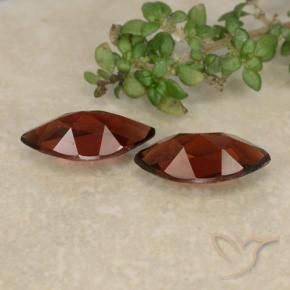 Pedras preciosas de Granada Piropo Sangria Tinto natural de 2.47 ct, Marquesa, VVS-VS