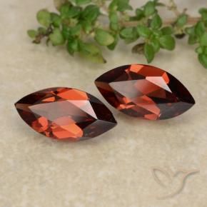 Pedras preciosas de Granada Piropo Vermelho escuro natural de 2.16 ct, Marquesa, VVS-VS