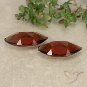 Pedras preciosas de Granada Piropo Vermelho escuro natural de 2.16 ct, Marquesa, VVS-VS