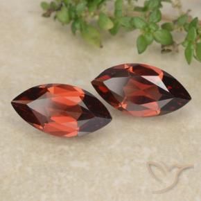 Pedras preciosas de Granada Piropo Vermelho escuro natural de 2.47 ct, Marquesa, VVS-VS