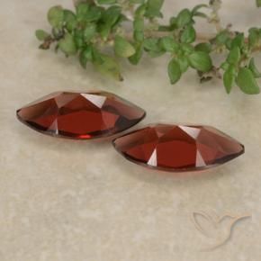Pedras preciosas de Granada Piropo Vermelho escuro natural de 2.47 ct, Marquesa, VVS-VS