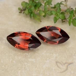 Pedras preciosas de Granada Piropo Vermelho escuro natural de 2.43 ct, Marquesa, VVS-VS