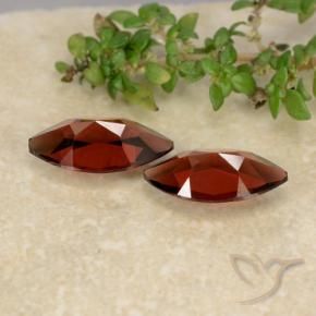 Pedras preciosas de Granada Piropo Vermelho escuro natural de 2.43 ct, Marquesa, VVS-VS