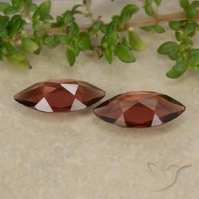 Pedras preciosas de Granada Piropo Vermelho escuro natural de 1.97 ct, Marquesa, VVS-VS