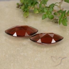 Pedras preciosas de Granada Piropo Vermelho escuro natural de 2.22 ct, Marquesa, VVS-VS