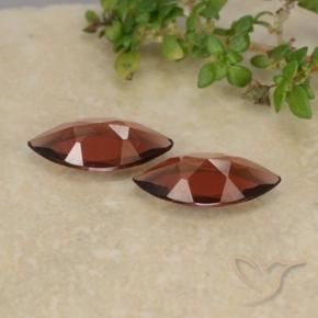Pedras preciosas de Granada Piropo vermelho médio natural de 1.74 ct, Marquesa, VVS-VS