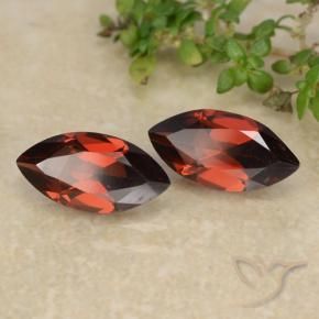 Pedras preciosas de Granada Piropo Vermelho escuro natural de 2.33 ct, Marquesa, VVS-VS