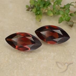 Pedras preciosas de Granada Piropo Vermelho Sangue Profundo natural de 2.20 ct, Marquesa, VVS-VS