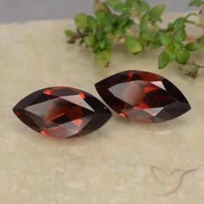 Pedras preciosas de Granada Piropo Vermelho Sangue Profundo natural de 2.51 ct, Marquesa, VVS-VS