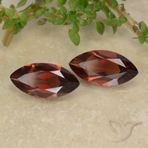 Pedras preciosas de Granada Piropo Vermelho escuro natural de 2.22 ct, Marquesa, VVS-VS