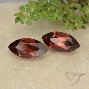 Pedras preciosas de Granada Piropo Vermelho escuro natural de 2.21 ct, Marquesa, VVS-VS