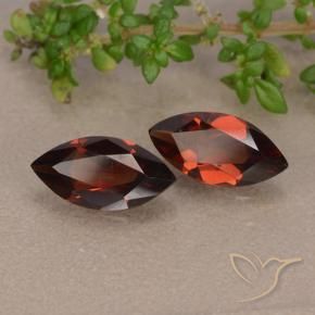 Pedras preciosas de Granada Piropo Vermelho Sangue Profundo natural de 2.23 ct, Marquesa, VVS-VS