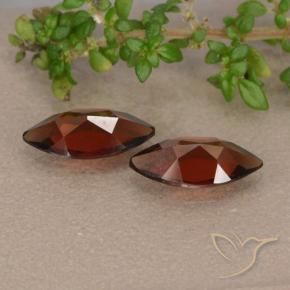 Pedras preciosas de Granada Piropo Vermelho Sangue Profundo natural de 2.23 ct, Marquesa, VVS-VS