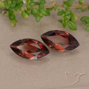 Pedras preciosas de Granada Piropo Vermelho escuro natural de 2.01 ct, Marquesa, VVS-VS