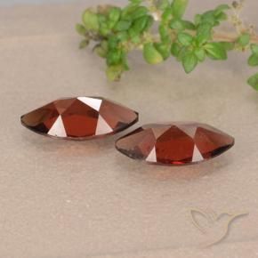 Pedras preciosas de Granada Piropo Vermelho escuro natural de 2.51 ct, Marquesa, VVS-VS