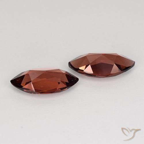 Pedras preciosas de Granada Piropo Vermelho escuro natural de 2.39 ct, Marquesa, VVS-VS