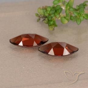 Pedras preciosas de Granada Piropo Vermelho escuro natural de 2.21 ct, Marquesa, VVS-VS