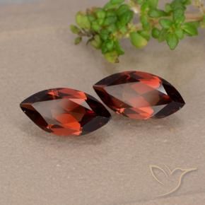 Pedras preciosas de Granada Piropo Vermelho escuro natural de 2.20 ct, Marquesa, VVS-VS