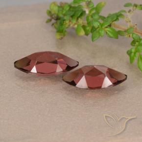 Pedras preciosas de Granada Piropo Vermelho escuro natural de 2.42 ct, Marquesa, VVS-VS