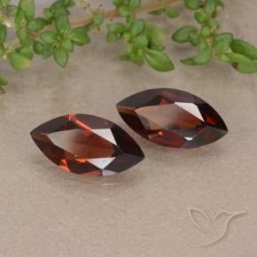 Pedras preciosas de Granada Piropo Vermelho escuro natural de 2.12 ct, Marquesa, VVS-VS