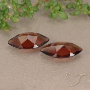 Pedras preciosas de Granada Piropo Vermelho escuro natural de 2.12 ct, Marquesa, VVS-VS