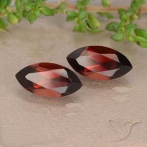 Pedras preciosas de Granada Piropo Vermelho escuro natural de 2.78 ct, Marquesa, VVS-VS