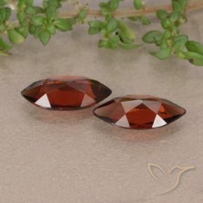 Pedras preciosas de Granada Piropo Vermelho escuro natural de 2.18 ct, Marquesa, VVS-VS