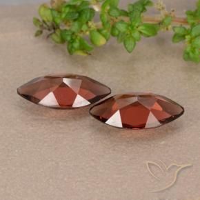Pedras preciosas de Granada Piropo Vermelho escuro natural de 2.21 ct, Marquesa, VVS-VS