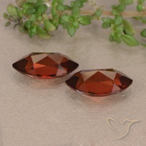 Pedras preciosas de Granada Piropo Vermelho escuro natural de 2.94 ct, Marquesa, VVS-VS