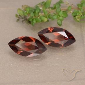 Pedras preciosas de Granada Piropo Vermelho escuro natural de 2.24 ct, Marquesa, VVS-VS