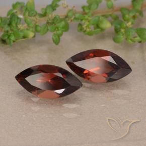 Pedras preciosas de Granada Piropo Vermelho escuro natural de 2.51 ct, Marquesa, VVS-VS