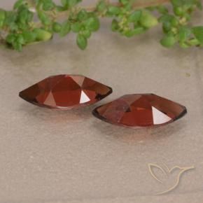 Pedras preciosas de Granada Piropo Vermelho escuro natural de 2.51 ct, Marquesa, VVS-VS