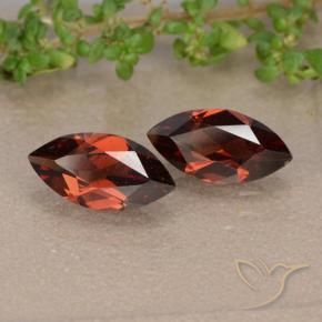 Pedras preciosas de Granada Piropo Vermelho escuro natural de 2.32 ct, Marquesa, VVS-VS