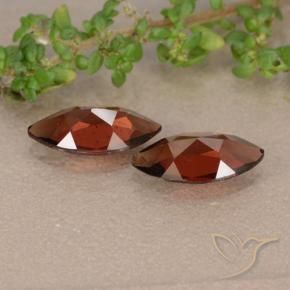 Pedras preciosas de Granada Piropo Vermelho escuro natural de 2.32 ct, Marquesa, VVS-VS