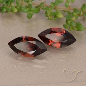 Pedras preciosas de Granada Piropo Vermelho Sangue Profundo natural de 2.51 ct, Marquesa, VVS-VS
