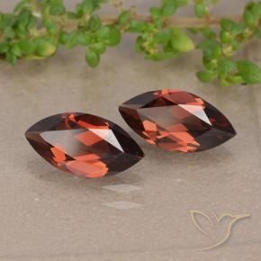 Pedras preciosas de Granada Piropo Vermelho escuro natural de 2.38 ct, Marquesa, VVS-VS